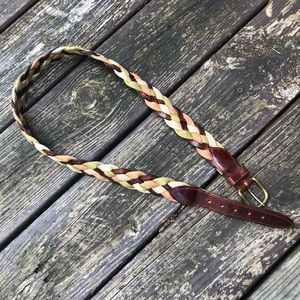 Orvis Leather Braided Belt